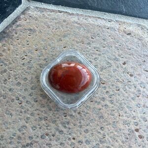 Polished Red Jasper Stone 33.95 carats in Clear Case
